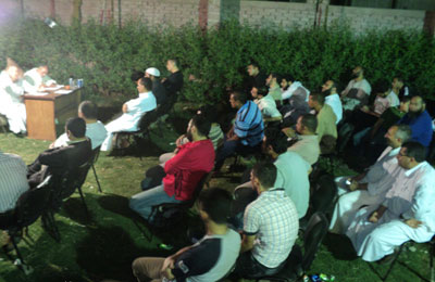 القوى السياسية بالصف تجتمع لدعم الدكتور مرسي