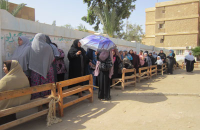 40% نسبة التصويت بالسويس حتى عصر اليوم