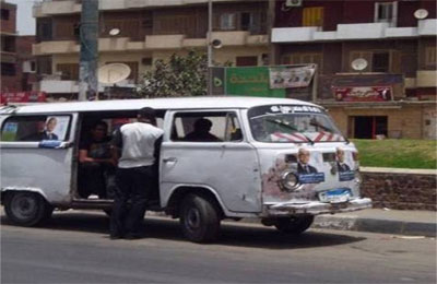 مخالفات دعائية لموسى وشفيق بالهرم