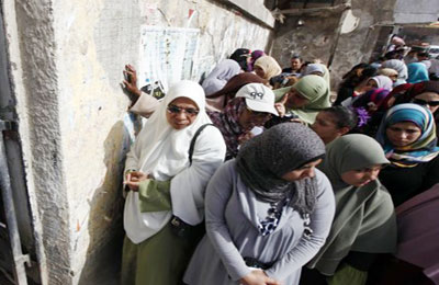 انتظام العملية الانتخابية بأبو النمرس ومنيل شيحة وعرب التل