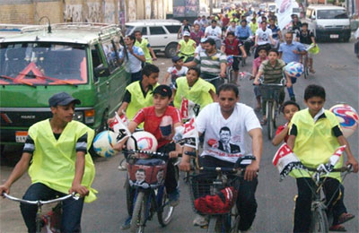 فعاليات مكثفة لدعم مرسي بالمحلة والسنطة