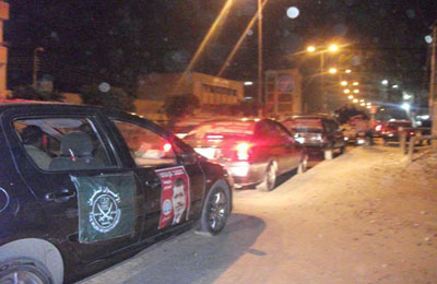 مسيرة بالسيارات تجوب شوارع الفيوم تأييدًا لمرسي