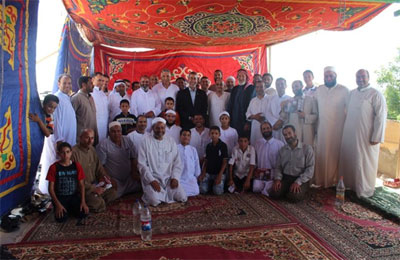 لجنة حماية الثورة وأهالي الشيخ زويد بسيناء يؤيدون "مرسي"