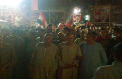 المنوفية.. مسيرة بـ"دبركي" دعمًا لمرسي