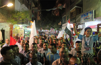 مسيرتان لدعم د. مرسي بالزاوية والشرابية