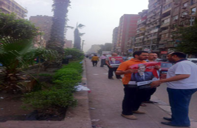 جماهير الجيزة تشارك في سلسلة دعم د. مرسي