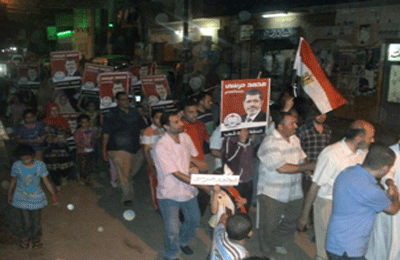 القليوبية.. مسيرة بـ"بطا" لدعم مشروع النهضة