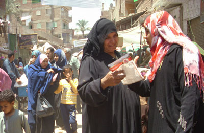 حملة دعاية لمشروع النهضة في أسواق القلج بالقليوبية