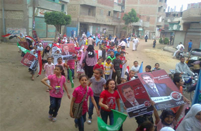 فعاليات دعم د. مرسي تتواصل بالشرقية