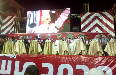 مرجع أهل السنة الفكري بمصر: صوتنا للدكتور محمد مرسي