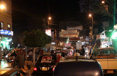 مسيرة سيارات لدعم مرسي بحوش عيسى‎