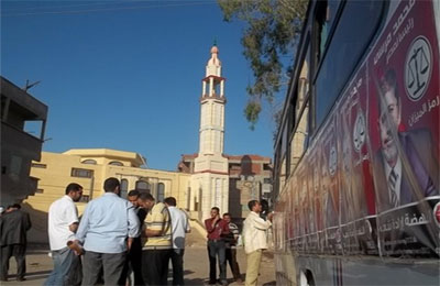 أتوبيس النهضة يجوب قرى المنصورة