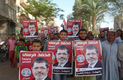 مسيرات تطوف المنيا لدعم د. مرسي