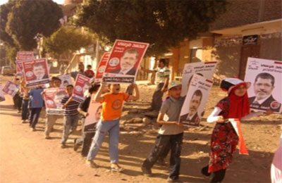 سوهاج.. مسيرة لشباب طهطا تأييدًا لمرسي