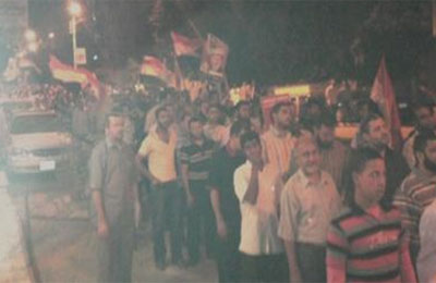 مسيرة حاشدة ببنها لدعم د. محمد مرسي