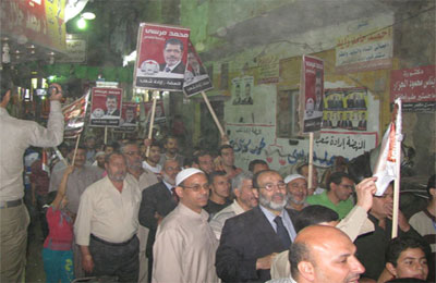 مسيرتان بقليوب وأبو زعبل لدعم د. محمد مرسي