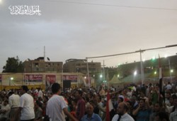 الآلاف يتوافدون على مؤتمر "مرسي" بالمنيا