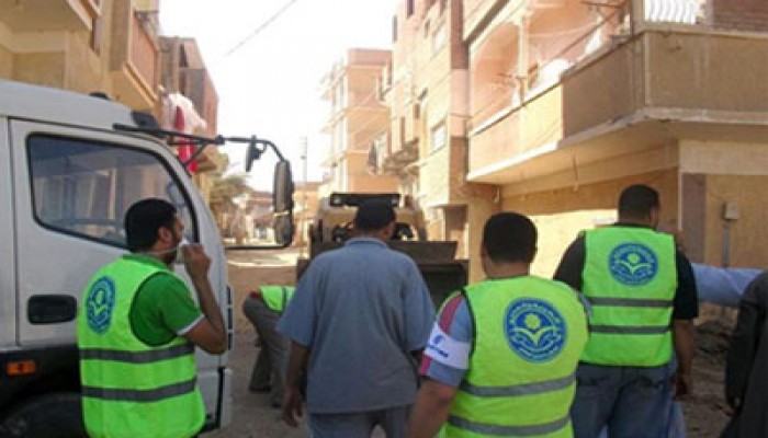 حملة نظافة وتجميل للحرية والعدالة بالفيوم