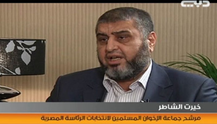 الشاطر لتلفزيون "دبي": شباب الثورة عماد النهضة وأمل الأمة