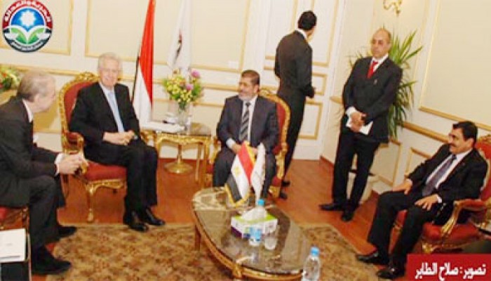 "الحرية والعدالة" يستقبل رئيس وزراء إيطاليا