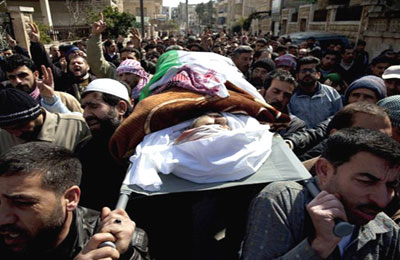 22 شهيدًا بسوريا وجرائم السفاح مستمرة