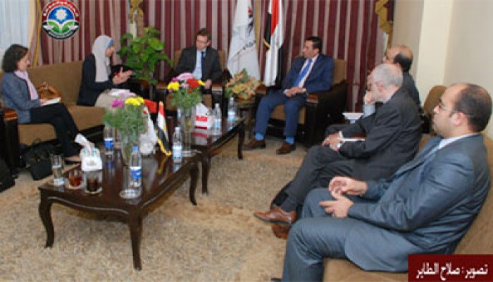 "الحرية والعدالة" يستقبل مبعوث الاتحاد الأوروبي لجنوب المتوسط