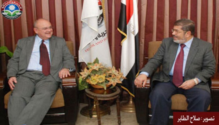 "الحرية والعدالة" يستقبل سفير البرازيل بالقاهرة