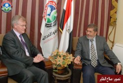 "الحرية والعدالة" يستقبل سفير الاتحاد الأوروبي