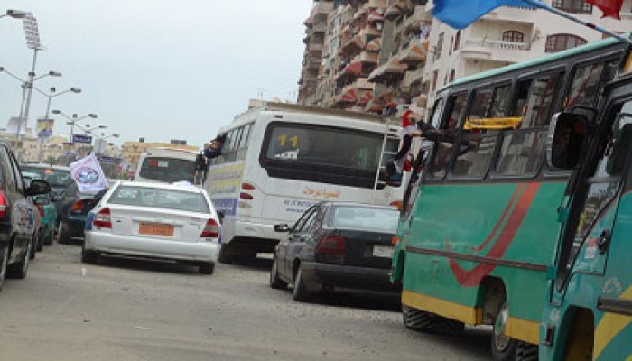 استقبال حافل لقافلة "الحرية والعدالة" ببورسعيد