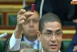 طلقة خرطوش النائب محمد أبو حامد لم تطلقها الداخلية