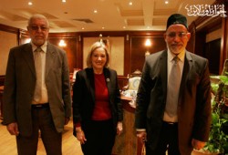 المرشد العام يستقبل السفيرة الأمريكية بالقاهرة