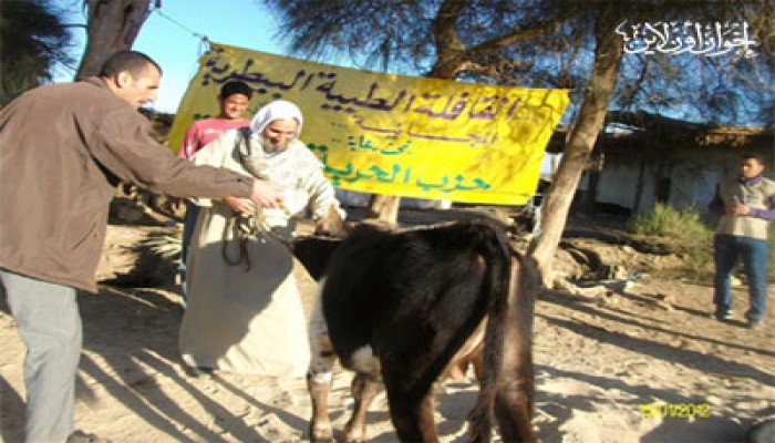 قافلة بيطرية لـ"الحرية والعدالة" بالفيوم