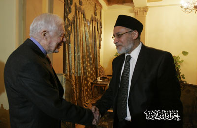 المرشد العام يستقبل الرئيس الأمريكي الأسبق جيمي كارتر