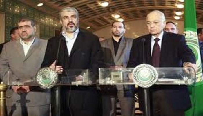 مشعل يطالب العرب بشبكة أمان لحماية المصالحة