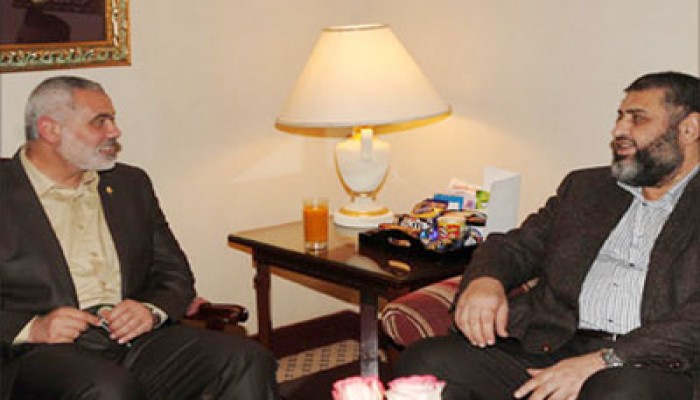 هنية يلتقي خيرت الشاطر بالقاهرة