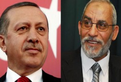 المرشد العام يهنئ أردوغان بتمام الشفاء