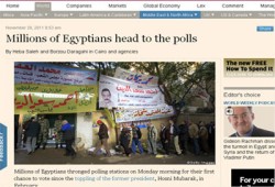 الفاينانشال تايمز" تبرز غياب العنف عن الانتخابات المصرية