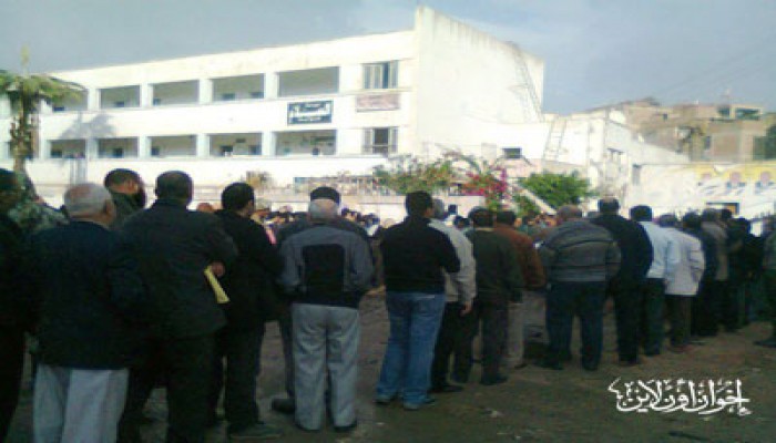 الأمطار تؤخر التصويت في كفر الشيخ