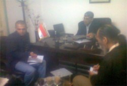 وفد معهد دولي يلتقي أمين "الحرية والعدالة" بالبحيرة