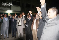 مسيرة حاشدة لمرشحي الحرية والعدالة بالشرابية