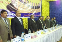 مؤتمر حاشد لمرشحي "الحرية والعدالة" بمنيا القمح