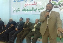 أهالي المنوفية يستقبلون مرشحي "الحرية والعدالة"