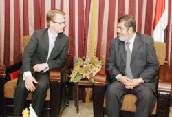 "الحرية والعدالة" يستقبل وفدًا برلمانيًّا دنماركيًّا