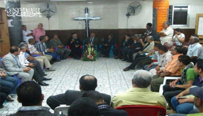 وفد "الحرية والعدالة" والأحزاب يعزي مطرانية السويس