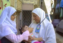 "الحرية والعدالة" بشبرا يشارك في حملة "شلل الأطفال"