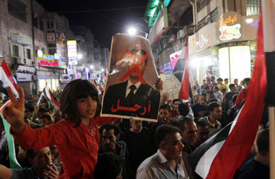 تواصل مظاهرات إسقاط الأسد واستشهاد 22 من ثوار سوريا