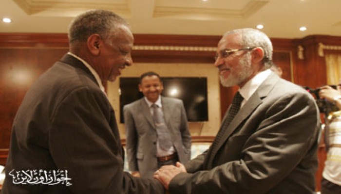 المرشد العام يستقبل مساعد الرئيس السوداني
