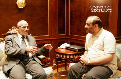 المرشد العام يستقبل وزير الشباب والرياضة الفلسطيني