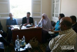 وفد أوروبي يزور مقر "الحرية والعدالة" بالشرقية