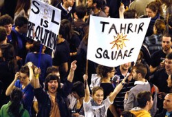 "ميدان تحرير" وسط العاصمة الإسبانية للمطالبة بالديمقراطية